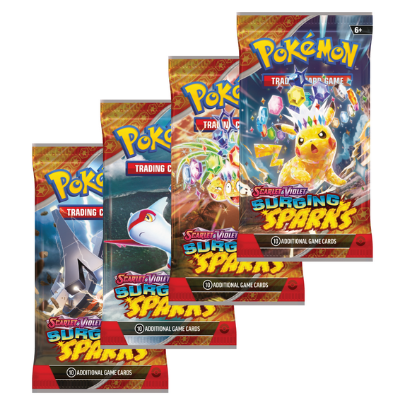 Pokémon TCG: Scarlet & Violet Surging Sparks Booster Pack – front view