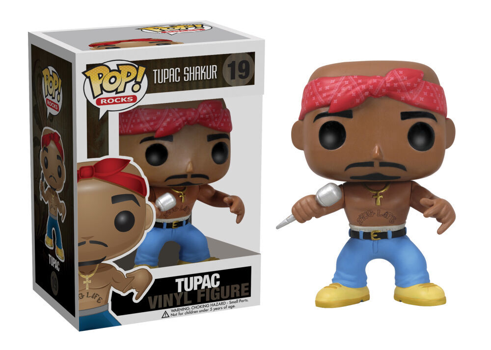 Funko Pop! Rocks: Tupac Shakur #19 Vinyl Figure – front view