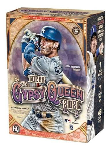 2021 Topps Gypsy Queen Baseball Blaster Box - Cody Bellinger Cover – front view