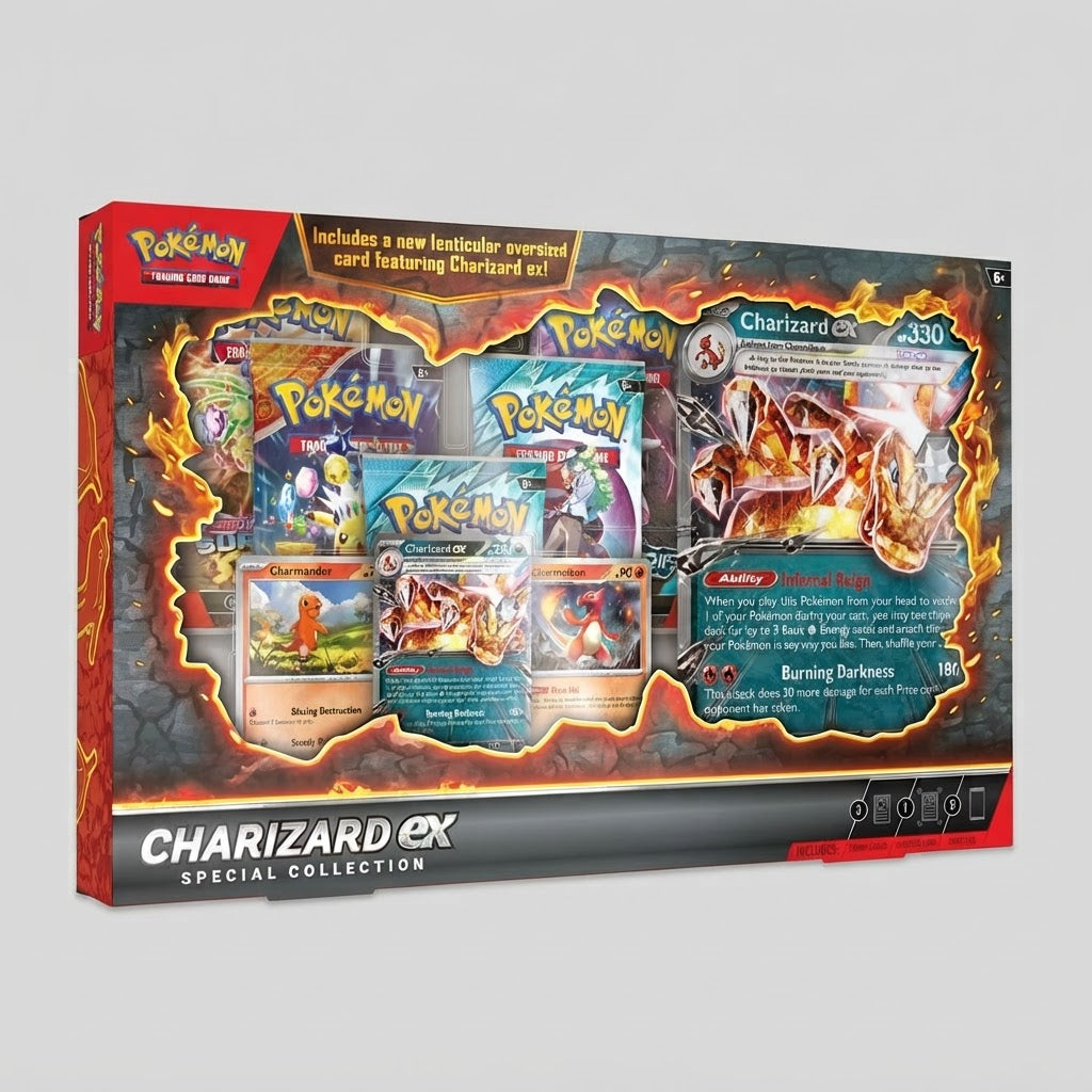 Pokémon TCG: Charizard ex Special Collection Box (Factory Sealed) – front view