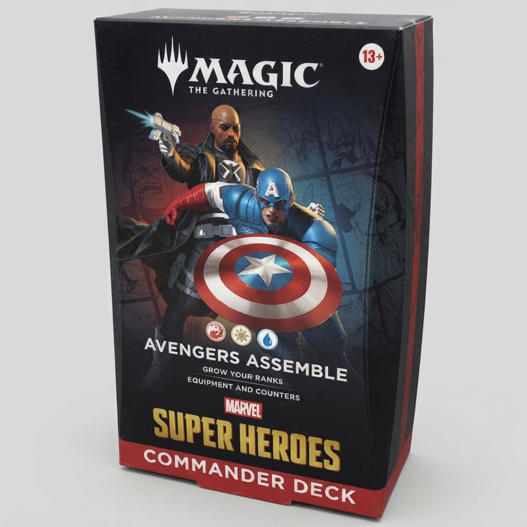 Magic: The Gathering Marvel Avengers Assemble Commander Deck Sealed – front view