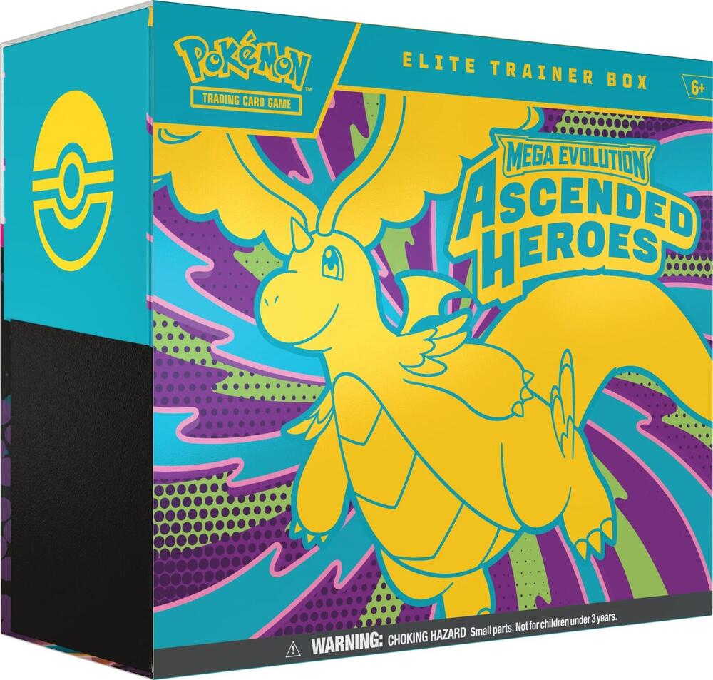 Pokémon TCG: Mega Evolution Ascended Heroes Elite Trainer Box – front view
