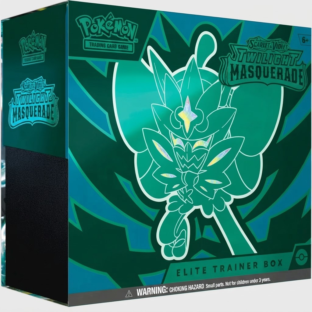 Pokémon TCG: Scarlet & Violet—Twilight Masquerade Elite Trainer Box – front view