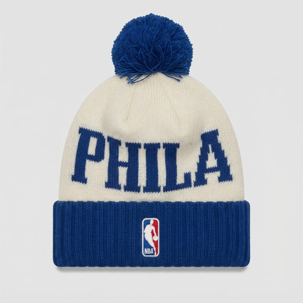Philadelphia 76ers New Era Pom Beanie Hat New with Tags – photo 2 of 2