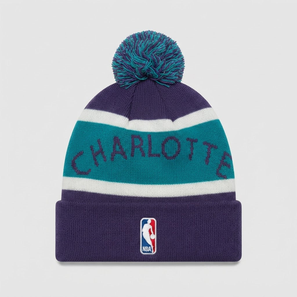 Charlotte Hornets New Era NBA Pom Beanie Winter Hat – photo 2 of 2