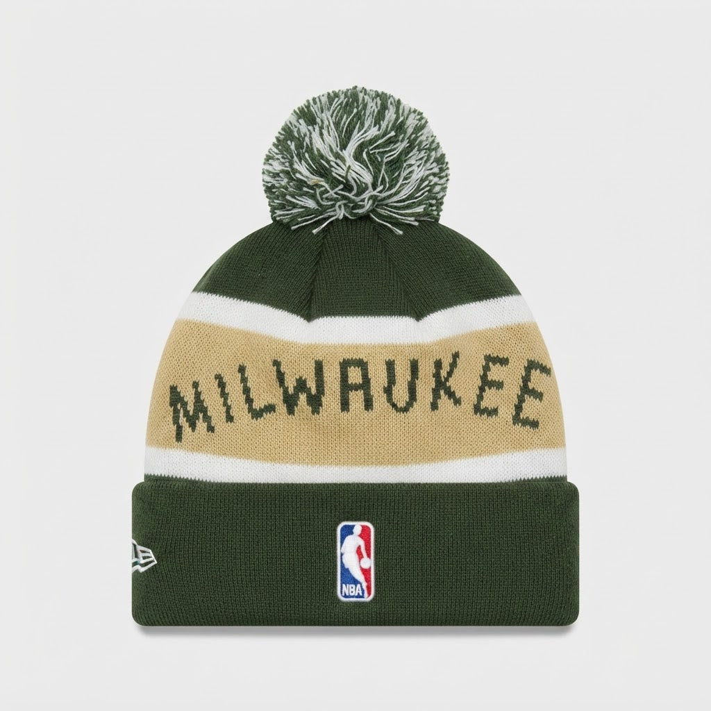 Milwaukee Bucks NBA New Era Pom Beanie Hat New With Tags – photo 2 of 2