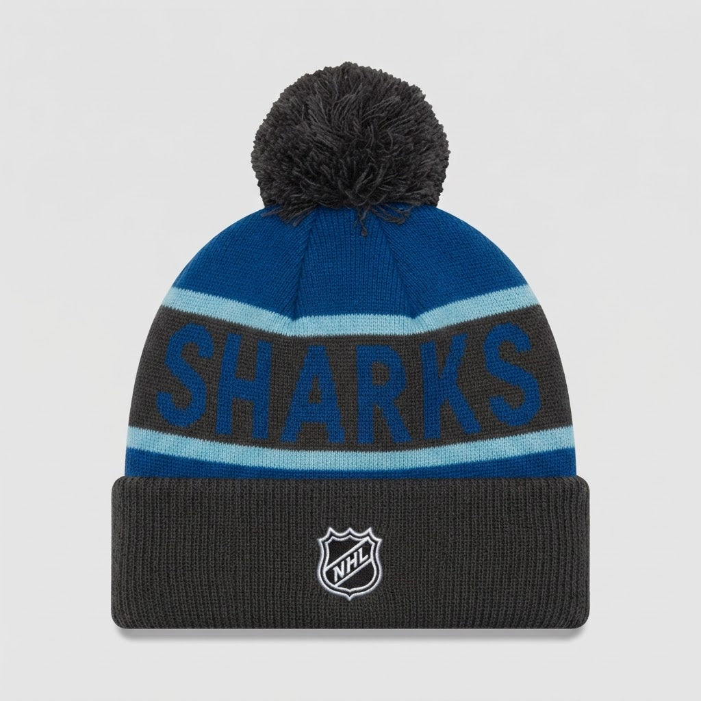 San Jose Sharks New Era Pom Beanie - New with Tags – photo 2 of 2