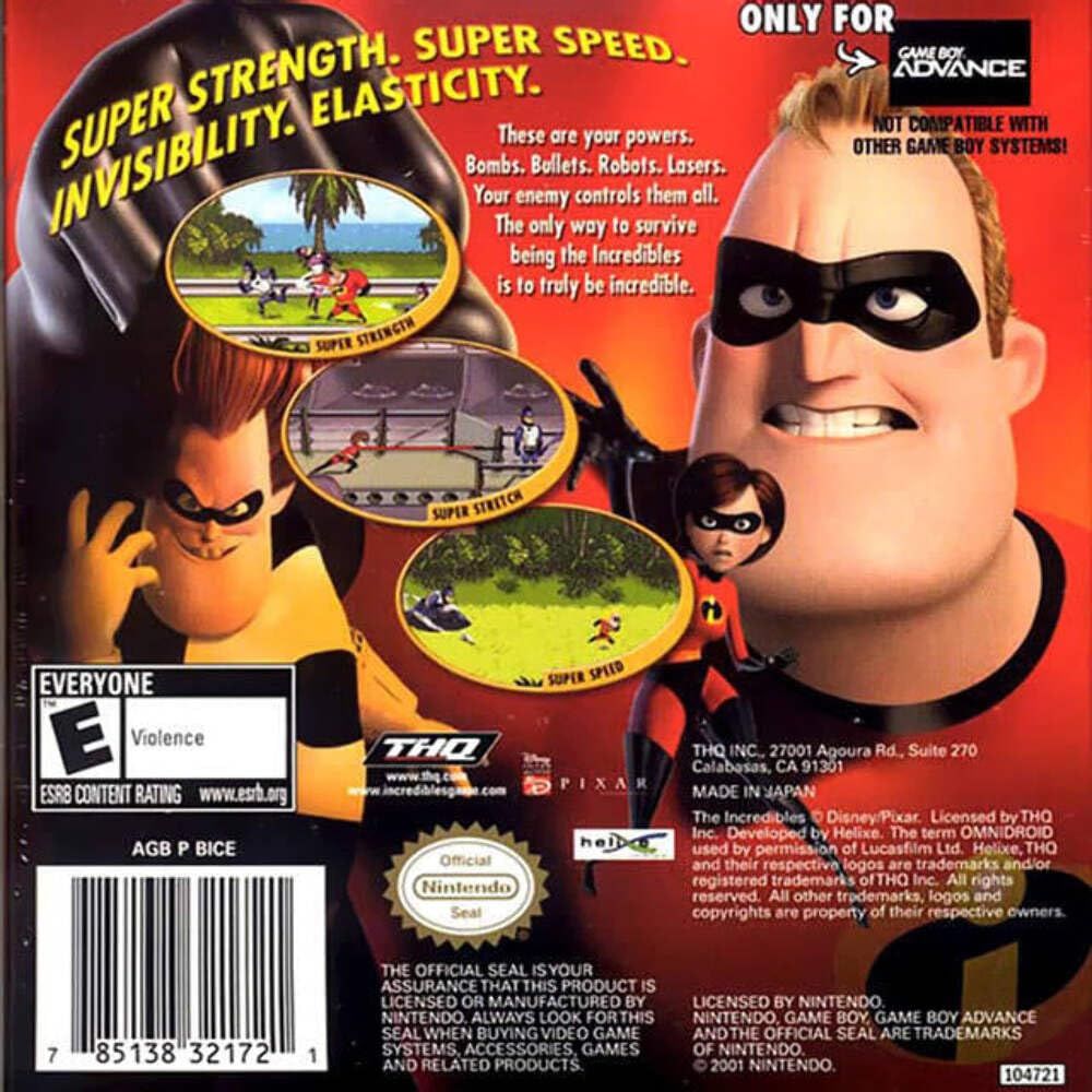 The Incredibles for Game Boy Advance - Loose Cartridge – photo 4 of 4