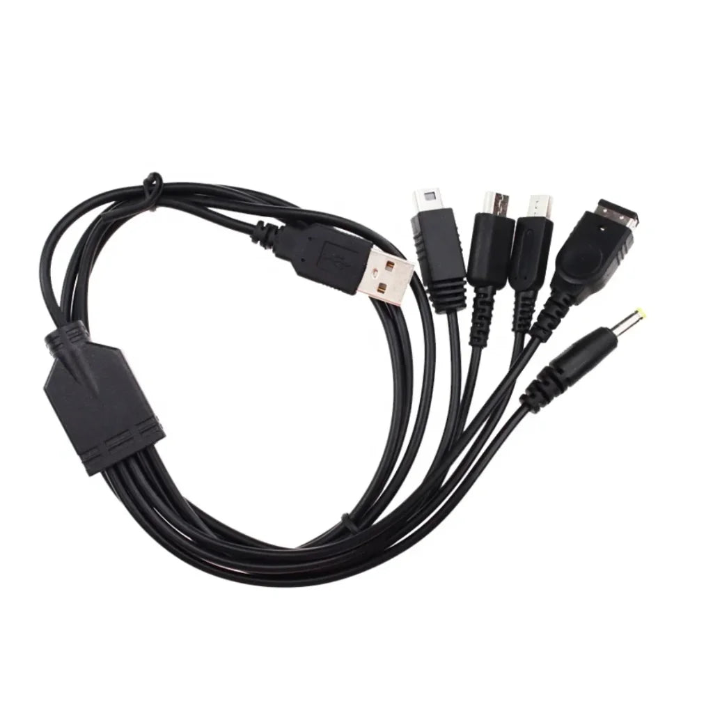 5-in-1 USB Charging Cable for Nintendo DS 3DS GBA SP and PSP – photo 2 of 2