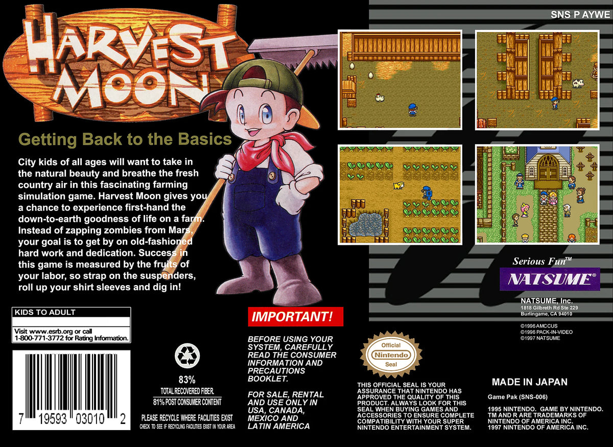 Harvest Moon for SNES – photo 5 of 5