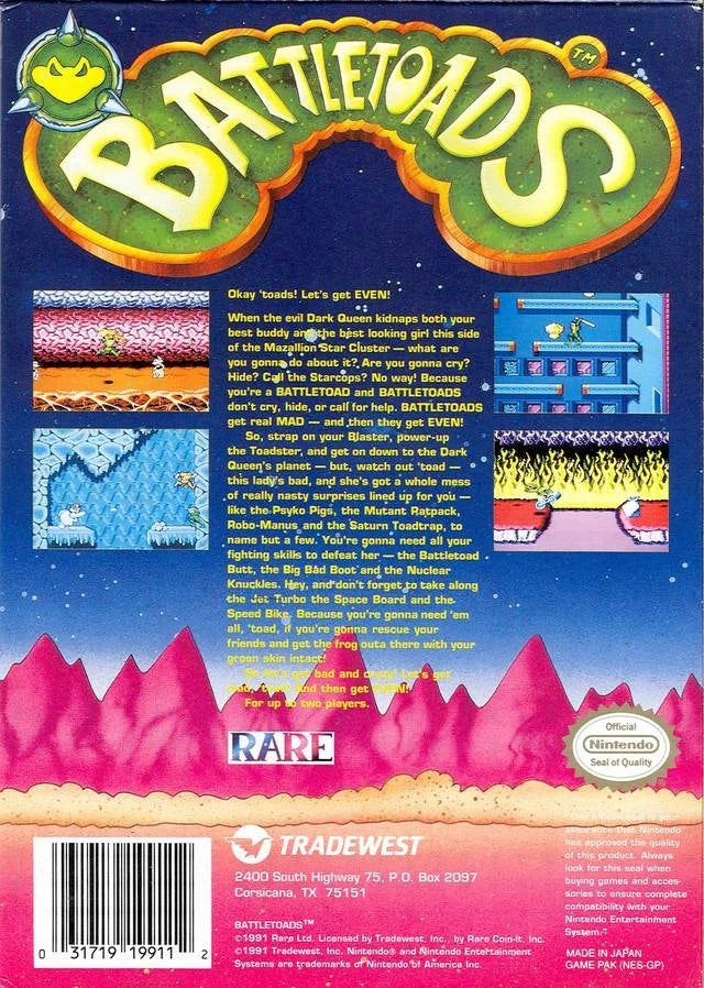 Battletoads for NES Console Cartridge – photo 5 of 5