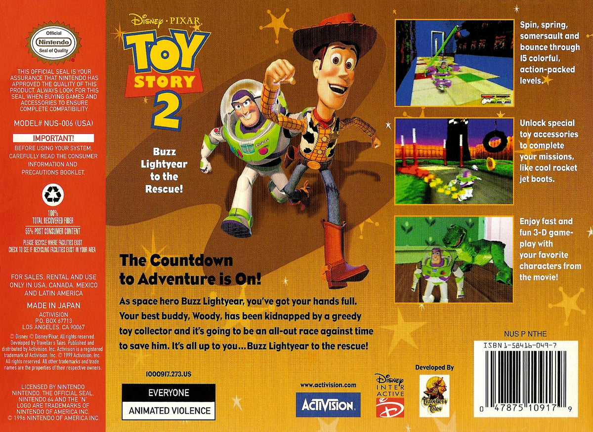 Toy Story 2 for Nintendo 64 – photo 5 of 5