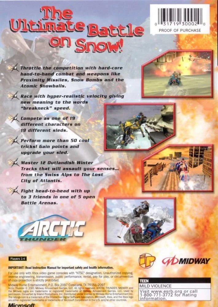 Arctic Thunder (Xbox) – Complete w/ Case & Manual – photo 3 of 3