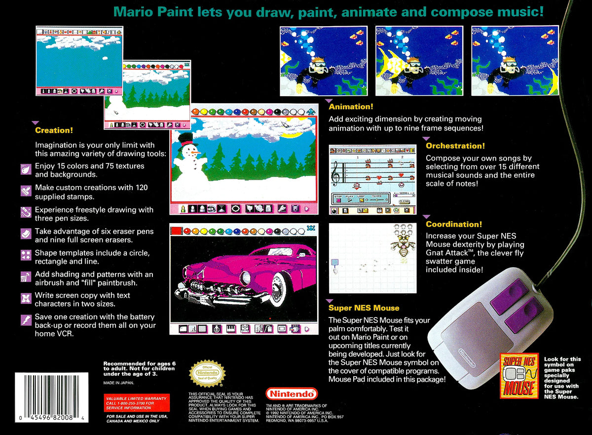 Mario Paint Super Nintendo SNES Cartridge Only – photo 4 of 4