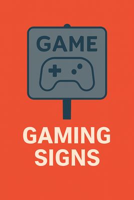 Retro Gaming Tin Metal Wall Signs for Game Rooms