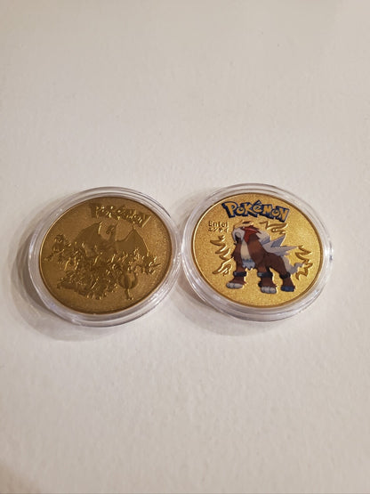 Gold Pokemon Metal Collectible Coins - 8-Piece Full Set – photo 4 of 9