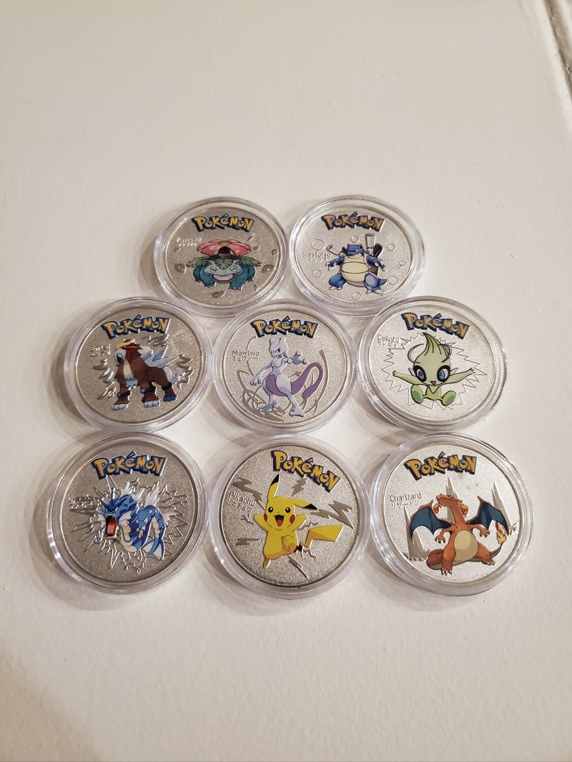 Silver Pokémon Collectible Metal Coins (1oz) – front view