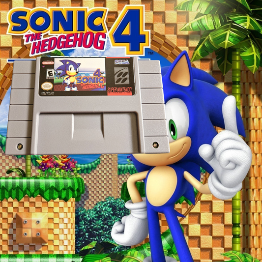 Sonic The Hedgehog 4 SNES Cartridge New Condition – front view