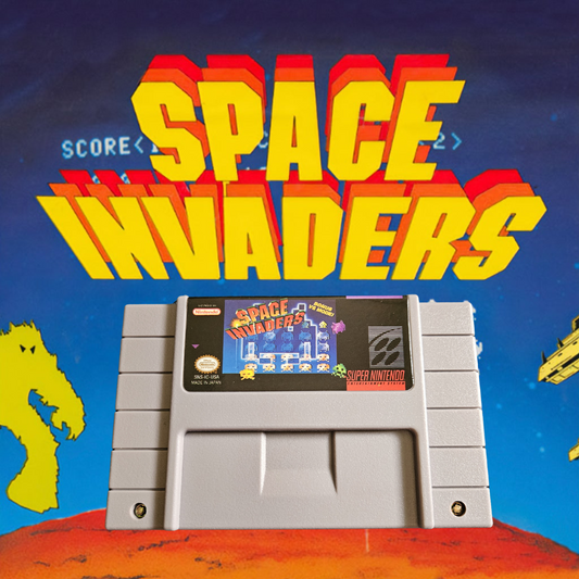 Space Invaders for Super Nintendo Entertainment System – front view