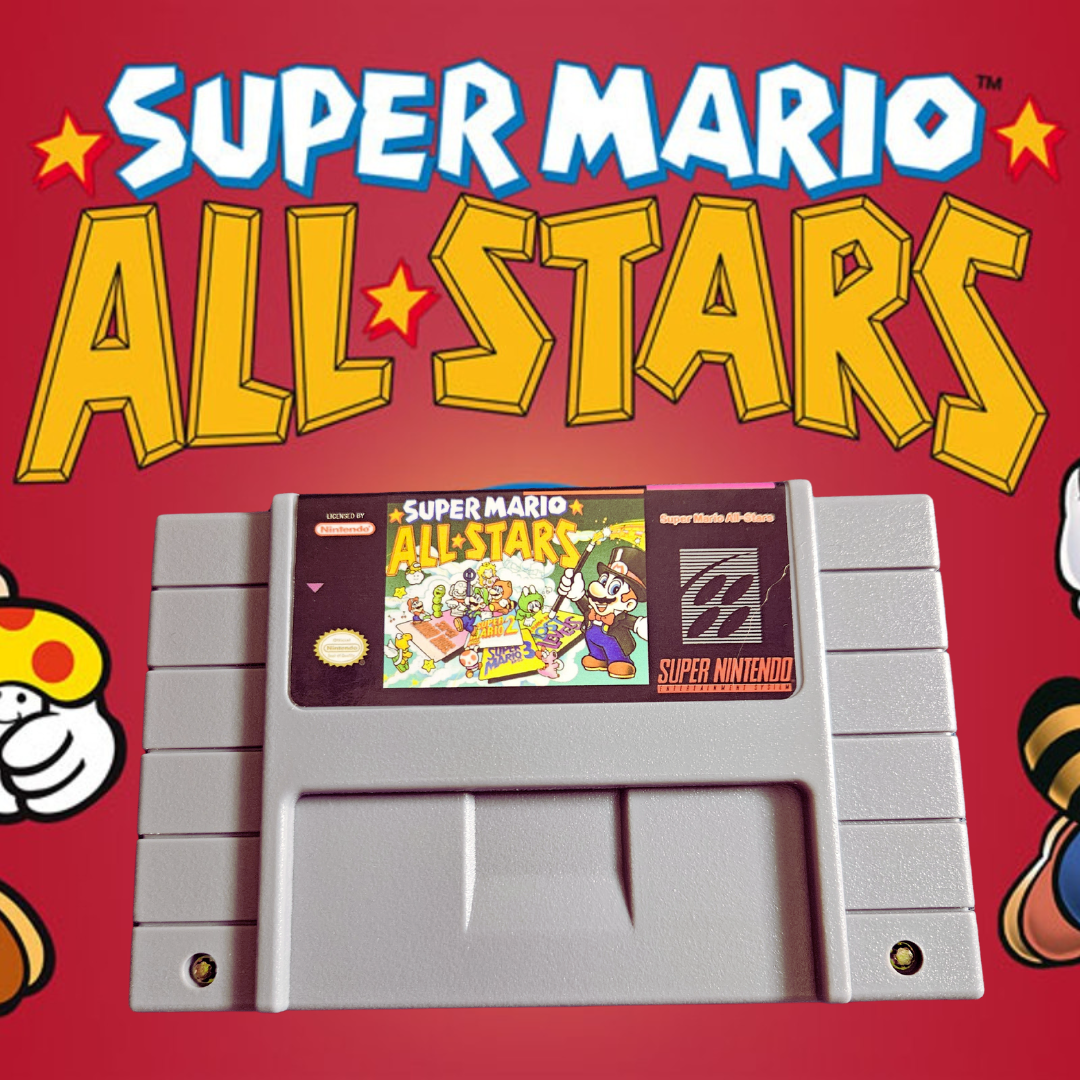Super Mario All-Stars for Super Nintendo – front view
