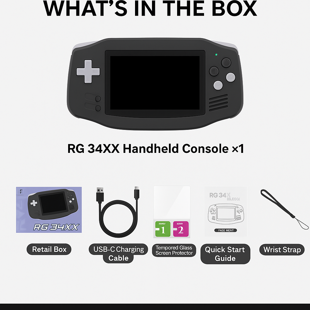 Anbernic RG34XX Handheld Console 3.4-inch HD Screen 5000+ Games – photo 12 of 16