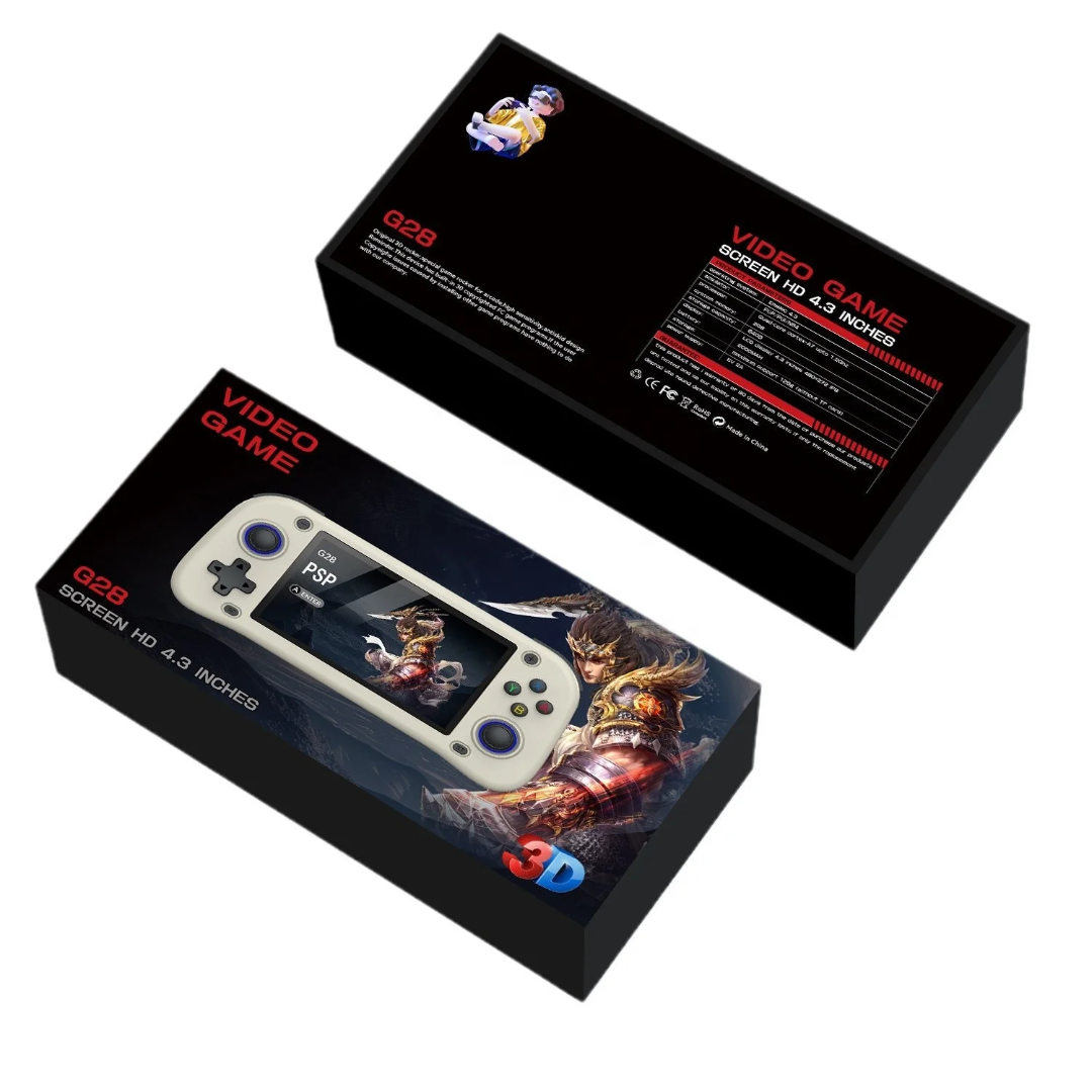 G28 Retro Handheld Game Console 4.3 Inch Display with 10,000 Games – front view