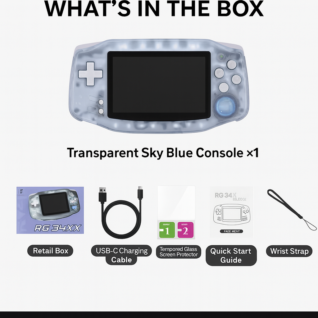 Anbernic RG34XX Handheld Console 3.4-inch HD Screen 5000+ Games – photo 13 of 16