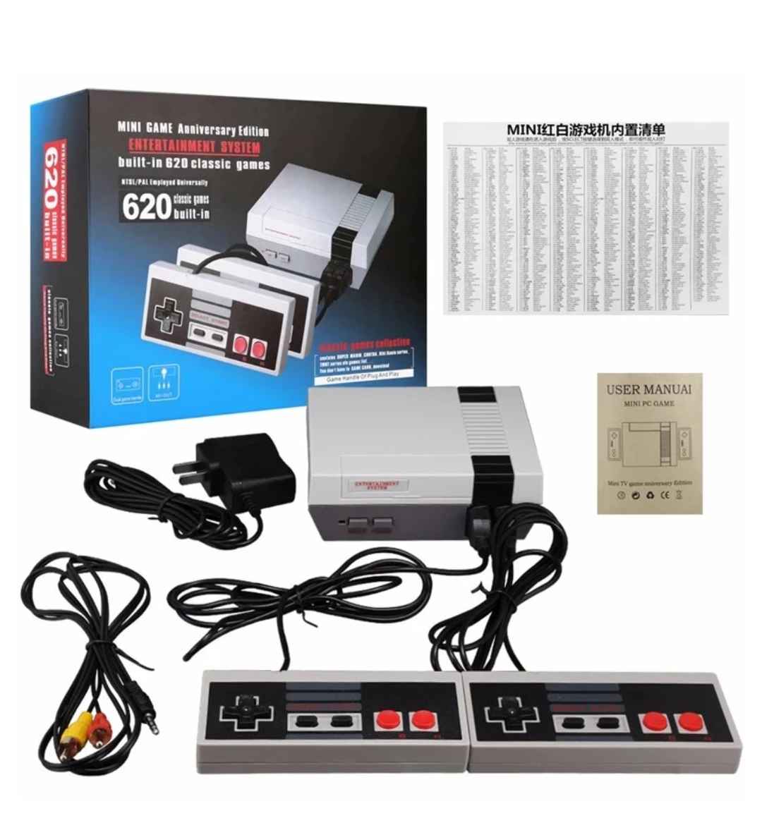 Mini NES Classic Edition Console with 620 Built-In Retro Games – front view