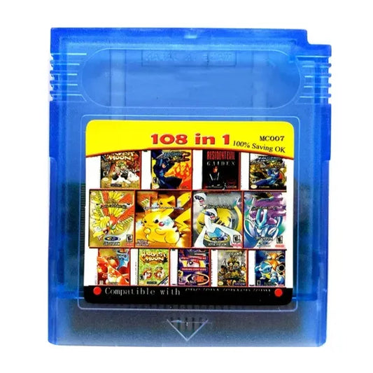 108-in-1 Multi-Game Cartridge for Game Boy Color – front view