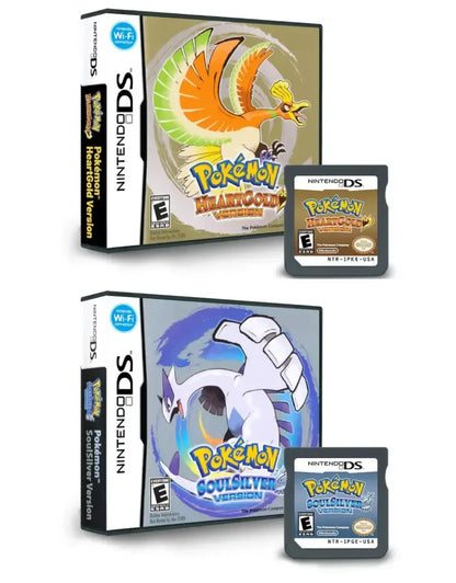 Pokemon HeartGold & Pokemon SoulSilver for Nintendo DS Bundle – front view