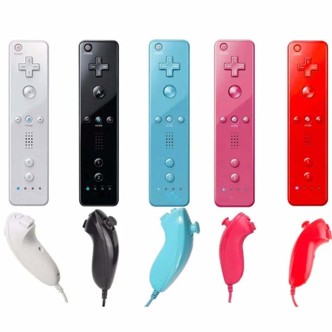 Replacement Wii Remote & Nunchuk with Motion Plus for Nintendo Wii – front view