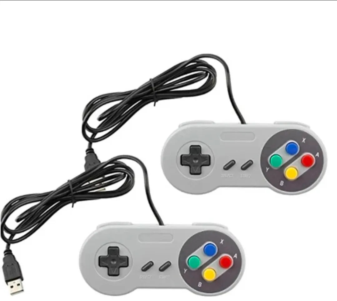 SNES Replacement Controller with Console Plug or USB Option – front view