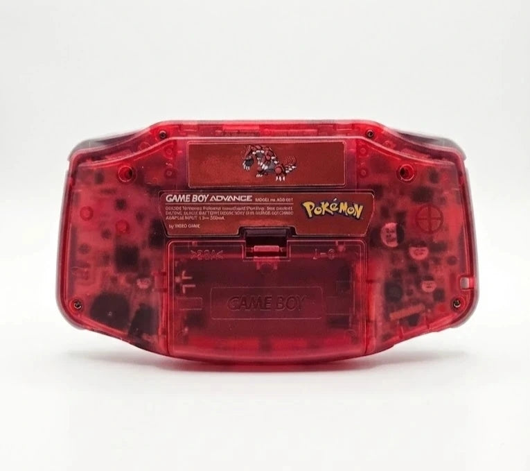 Groudon Themed Game Boy Advance Console with IPS Display – photo 3 of 5