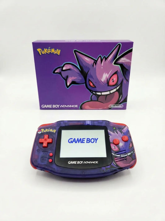 Gengar Gameboy Advance Console with Custom IPS Screen – front view