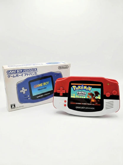 Pokemon PokeBall Edition Gameboy Advance with IPS Screen – front view