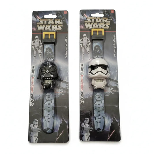 Darth Vader and Storm Trooper Star Wars Toy Watches 2-Piece Set – front view