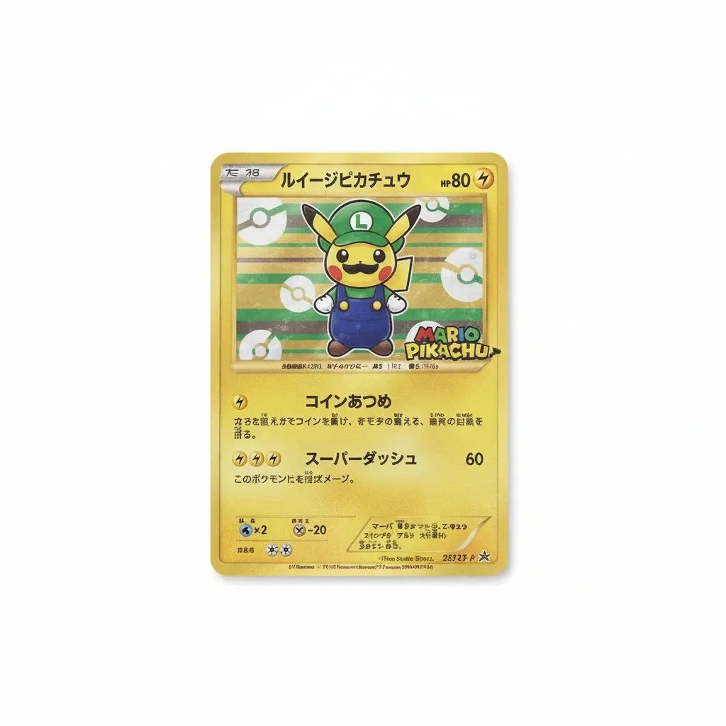 Mario & Luigi Pikachu Metal Gold Pokémon Cards 4-Piece Set – photo 4 of 5