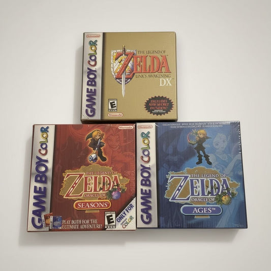 Legend of Zelda Oracle of Ages, Seasons, and Link's Awakening GBC – front view
