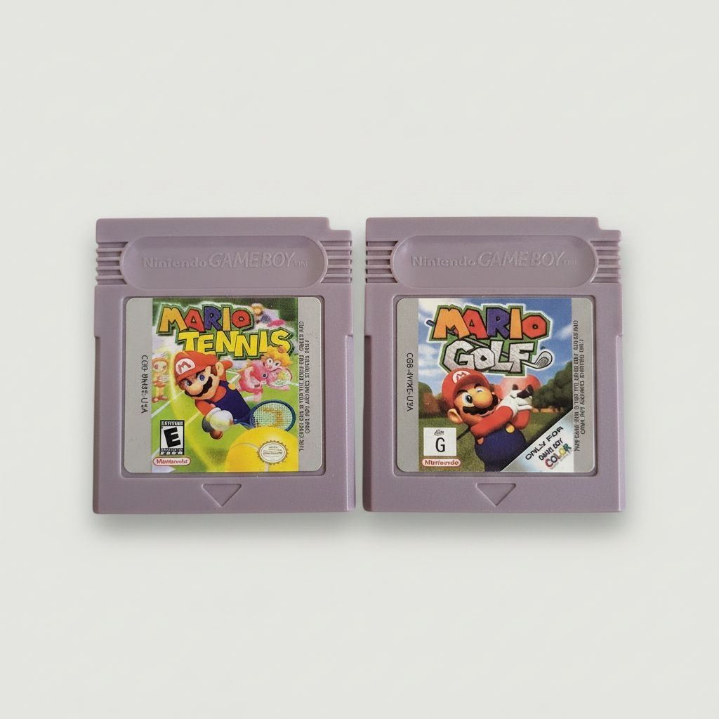 Mario Golf and Mario Tennis Dual Pack for Gameboy Color – front view