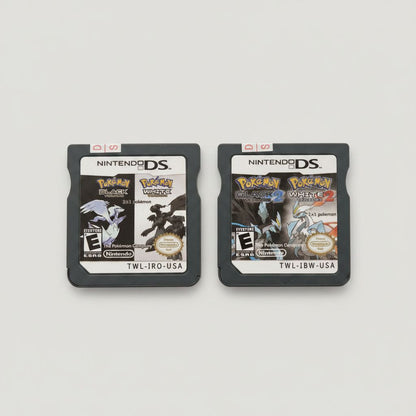 Pokemon Black, White, Black 2 and White 2 Set for Nintendo DS – front view