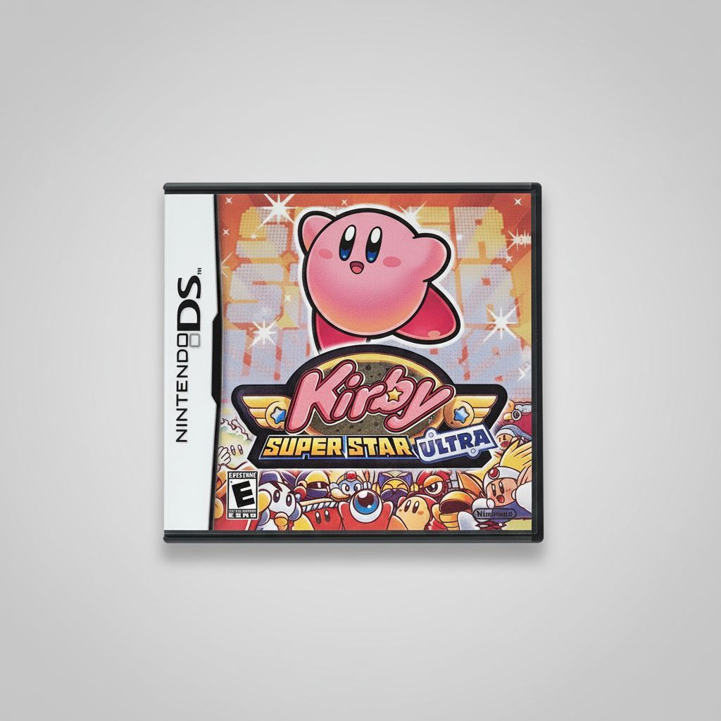 Kirby Super Star Ultra for Nintendo DS Cartridge and Case Variant – front view