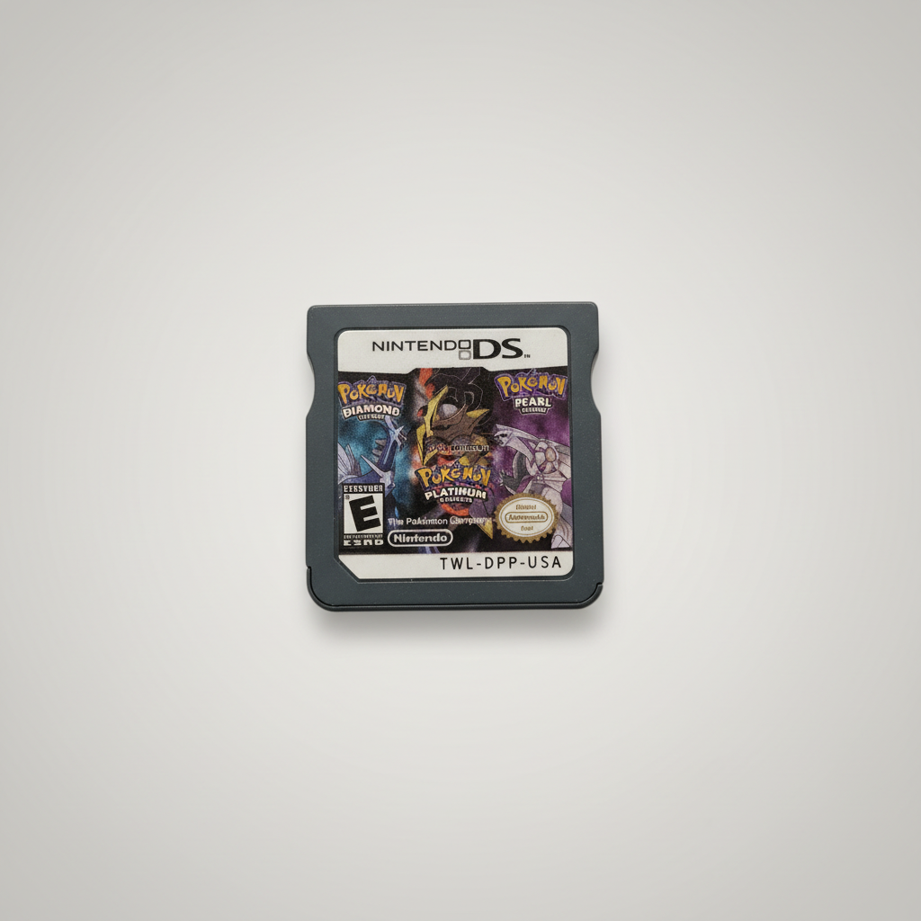 Pokemon Platinum, Pearl, & Diamond 3-in-1 Nintendo DS Game – front view