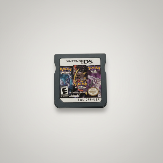 Pokemon Platinum, Pearl, & Diamond 3-in-1 Nintendo DS Game – front view