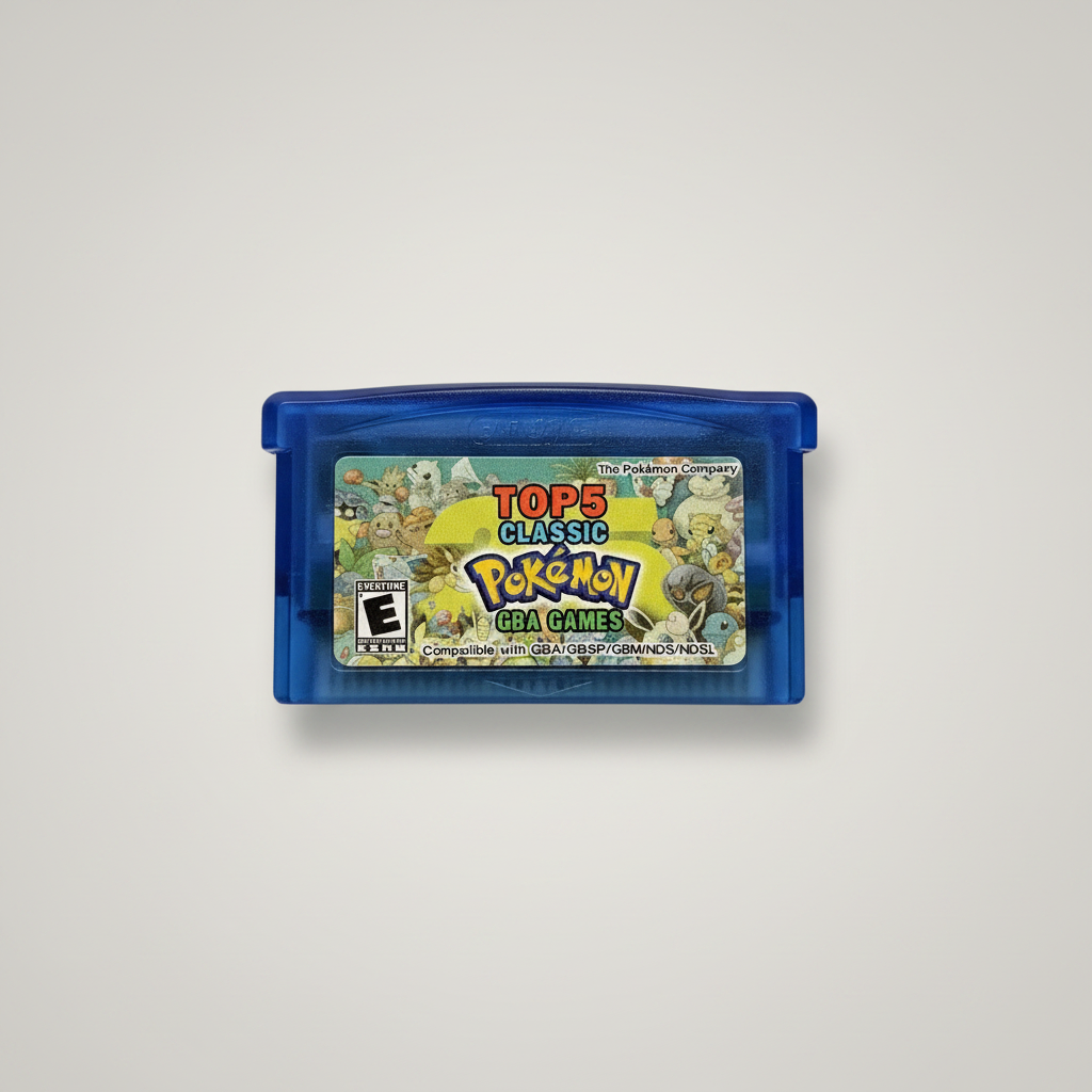 Pokemon 5 in 1 Compilation Cartridge for Gameboy Advance – front view