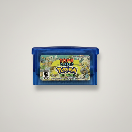 Pokemon 5 in 1 Compilation Cartridge for Gameboy Advance – front view