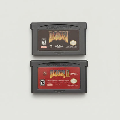 Doom and Doom 2 for Gameboy Advance – front view