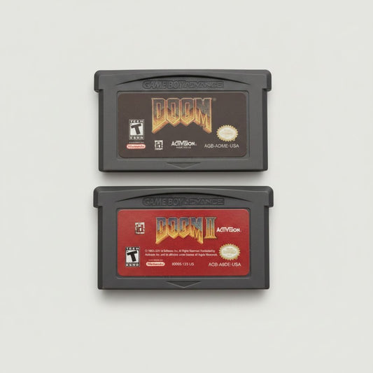 Doom and Doom 2 for Gameboy Advance – front view