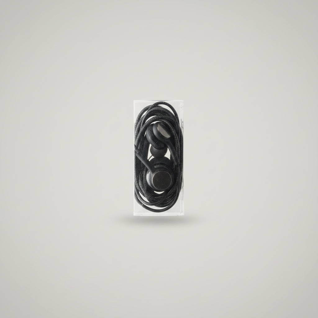 Braided Wired Earphones with Microphone - 3.5mm Jack - Black – photo 2 of 3