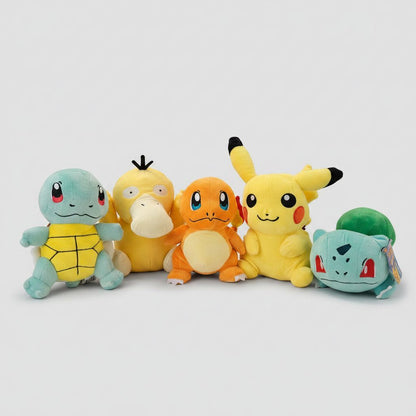 Pokémon 8-inch Plush Toy Collection - Set of 5 Characters – front view
