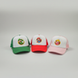 Super Mario Bros. Character Trucker Hat 3-Piece Set Mario Luigi Peach – front view